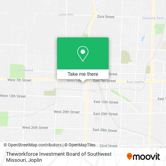 Theworkforce Investment Board of Southwest Missouri map