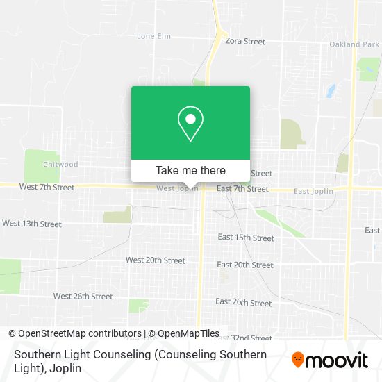 Southern Light Counseling map