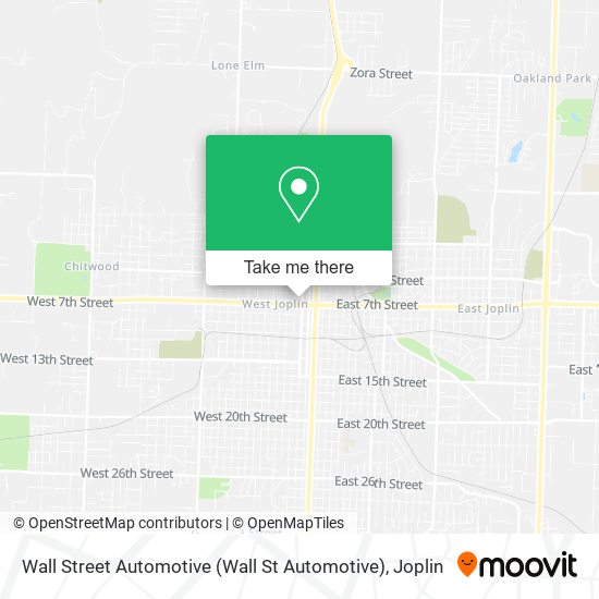 Wall Street Automotive (Wall St Automotive) map