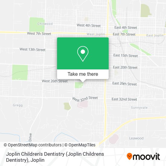 Joplin Children's Dentistry (Joplin Childrens Dentistry) map
