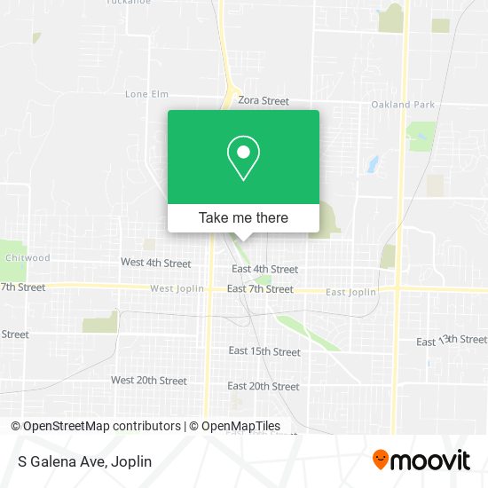 S Galena Ave map