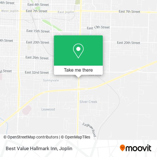 Best Value Hallmark Inn map