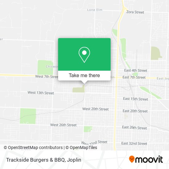Trackside Burgers & BBQ map
