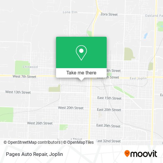 Pages Auto Repair map