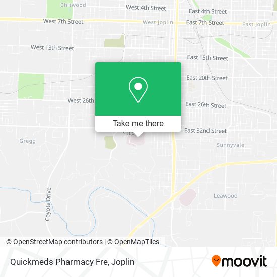 Quickmeds Pharmacy Fre map