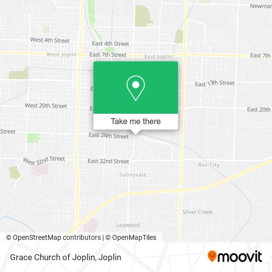 Grace Church of Joplin map