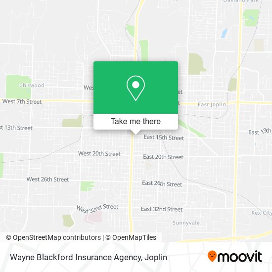 Wayne Blackford Insurance Agency map