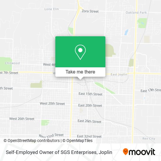 Self-Employed Owner of SGS Enterprises map