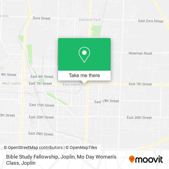 Bible Study Fellowship, Joplin, Mo Day Women's Class map