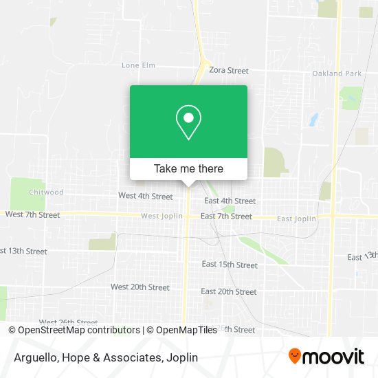 Arguello, Hope & Associates map