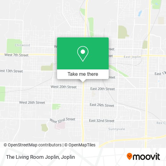 The Living Room Joplin map