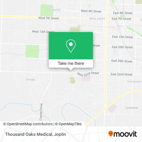 Thousand Oaks Medical map