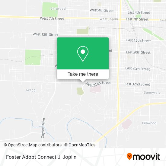 Foster Adopt Connect J map