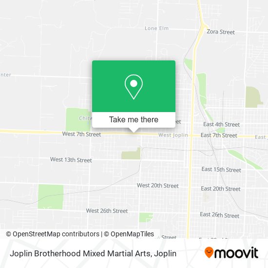 Mapa de Joplin Brotherhood Mixed Martial Arts