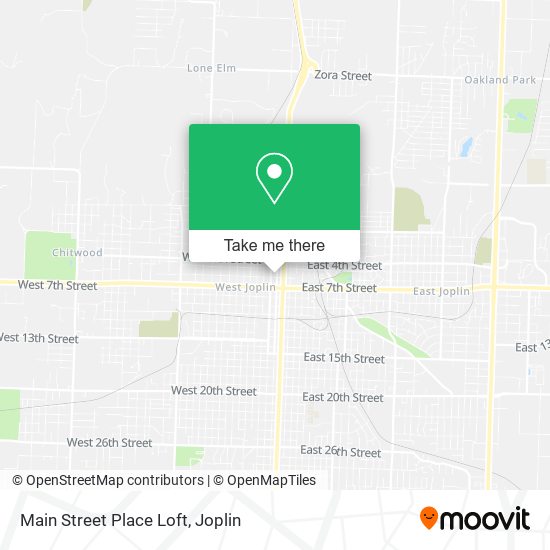 Mapa de Main Street Place Loft