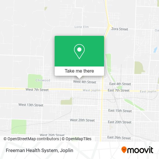 Freeman Health System map