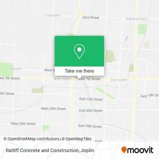 Mapa de Ratliff Concrete and Construction