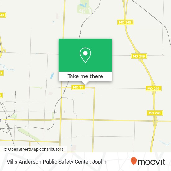 Mapa de Mills Anderson Public Safety Center