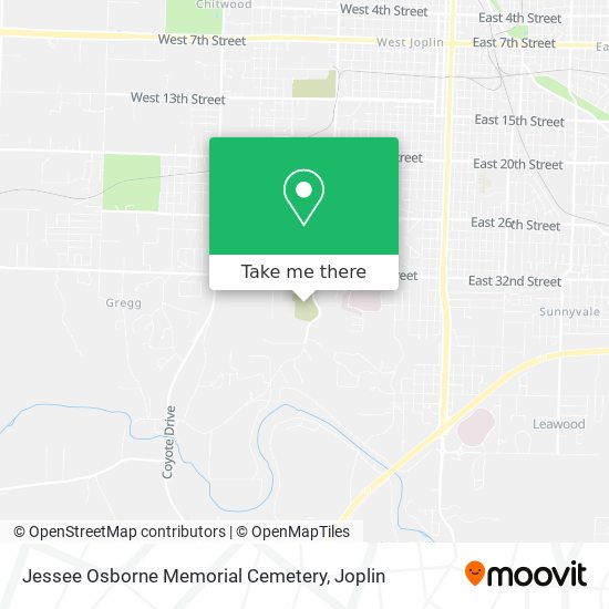 Jessee Osborne Memorial Cemetery map