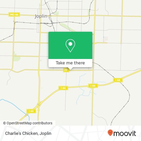 Mapa de Charlie's Chicken, 2020 E 32nd St Joplin, MO 64804