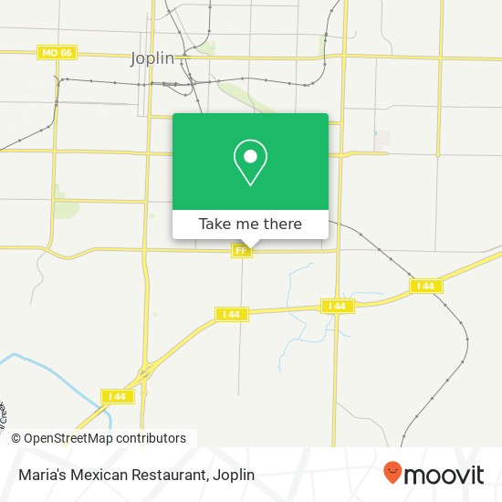 Mapa de Maria's Mexican Restaurant, 1901 E 32nd St Joplin, MO 64804