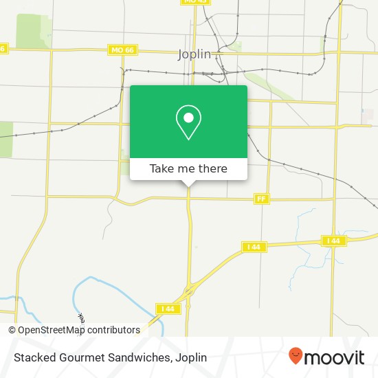 Mapa de Stacked Gourmet Sandwiches, 3030 S Main St Joplin, MO 64804