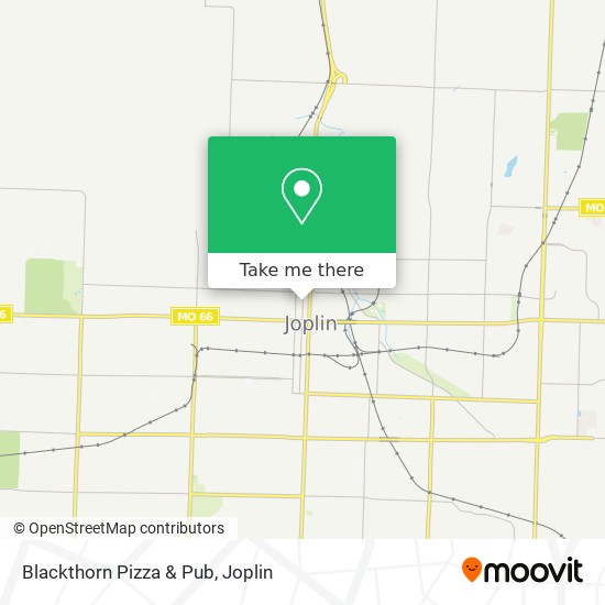 Mapa de Blackthorn Pizza & Pub