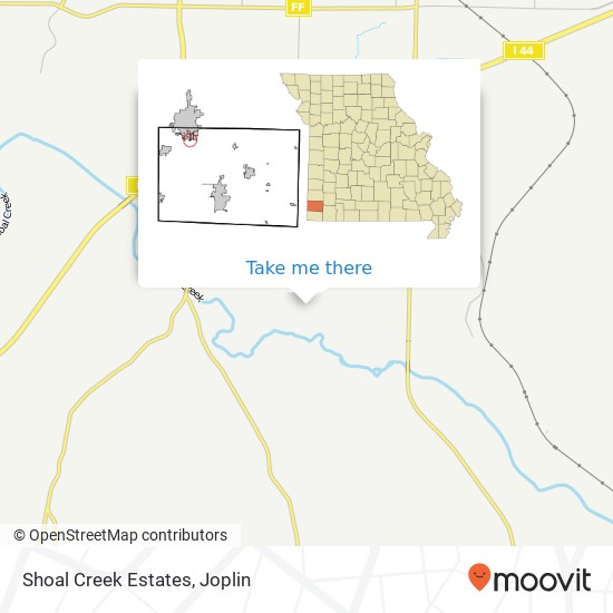 Shoal Creek Estates map