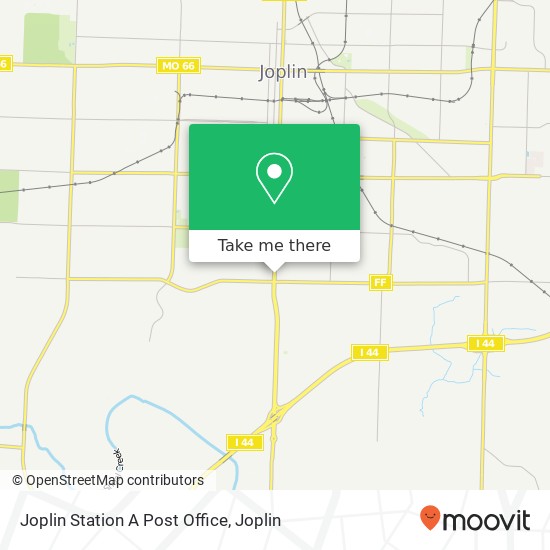 Joplin Station A Post Office map