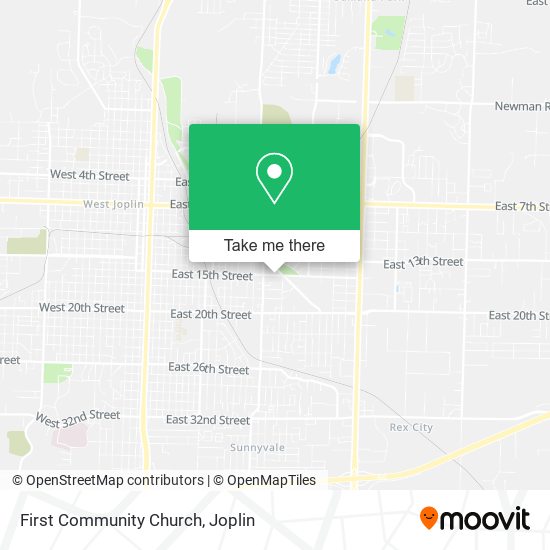 First Community Church map