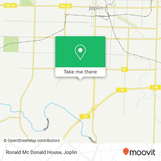 Ronald Mc Donald House map