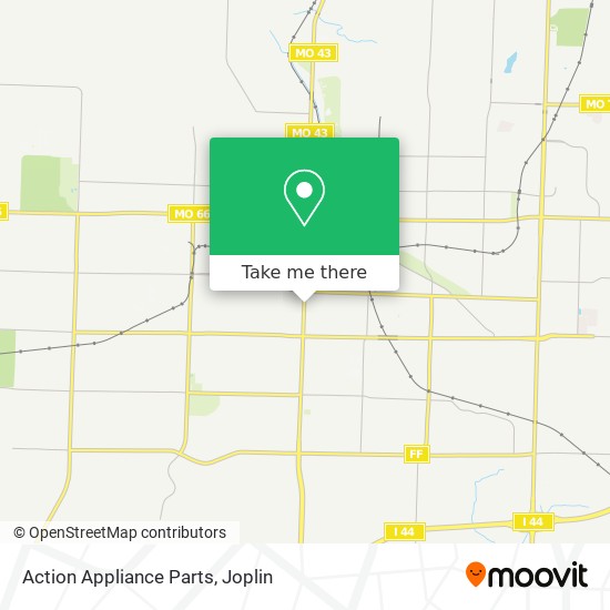 Mapa de Action Appliance Parts