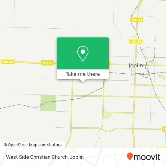 Mapa de West Side Christian Church