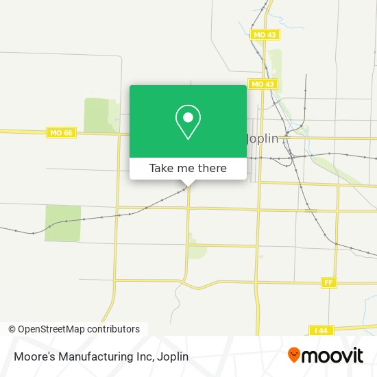Mapa de Moore's Manufacturing Inc