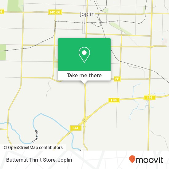 Mapa de Butternut Thrift Store