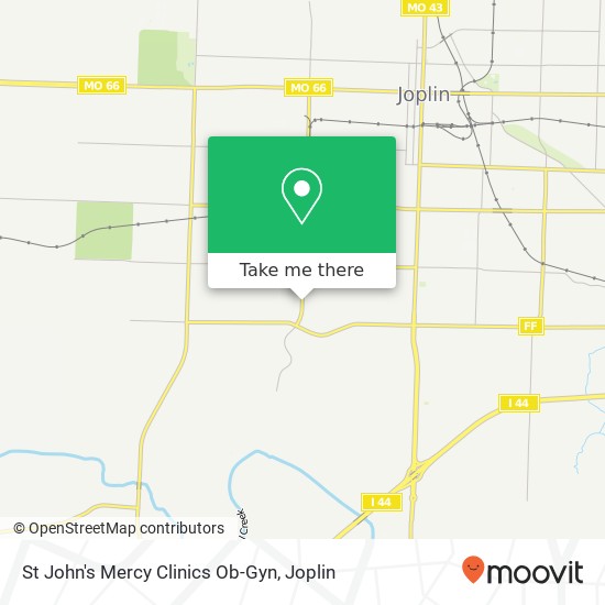 St John's Mercy Clinics Ob-Gyn map