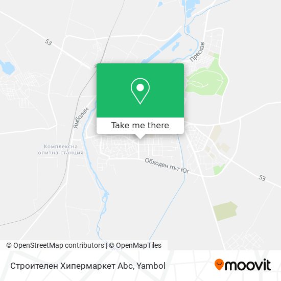 Строителен Хипермаркет Abc map