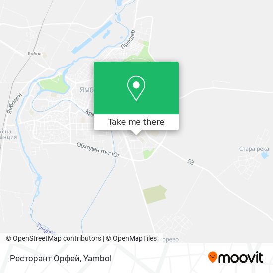 Ресторант Орфей map