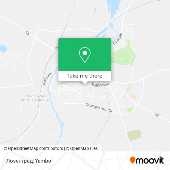 Лозенград map