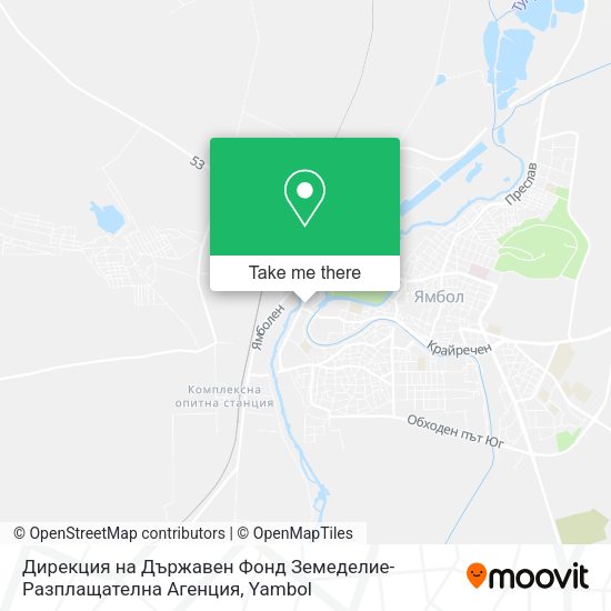 Карта Дирекция на Държавен Фонд Земеделие-Разплащателна Агенция