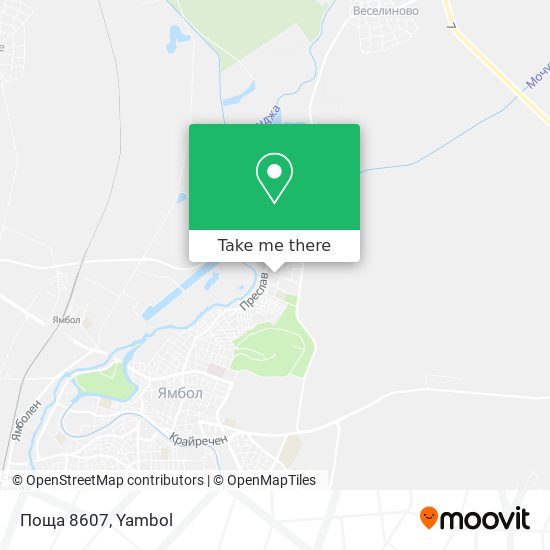 Поща 8607 map