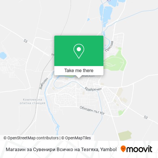 Карта Магазин за Сувенири Всичко на Тезгяха