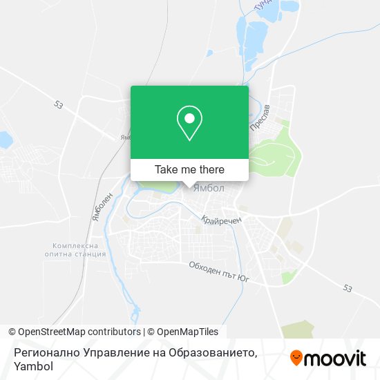 Карта Регионално Управление на Образованието