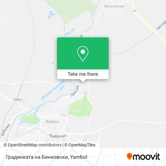 Карта Градинката на Бенковски
