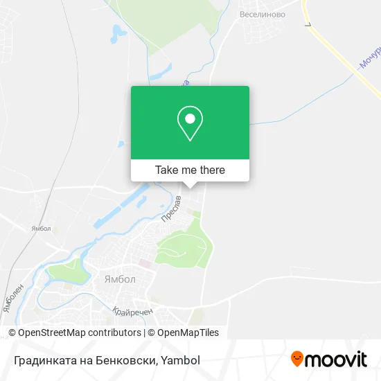 Карта Градинката на Бенковски