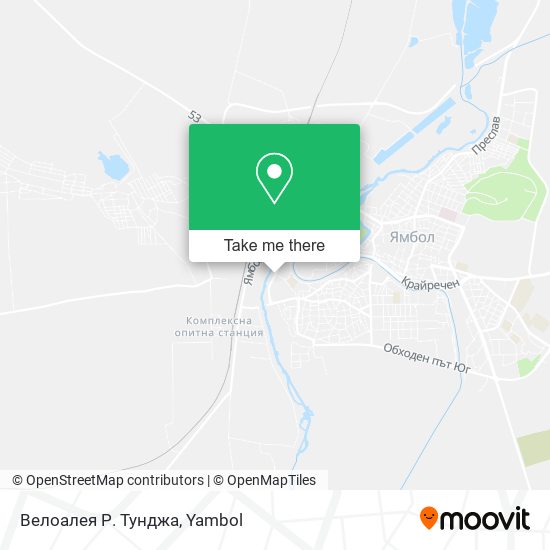 Велоалея Р. Тунджа map