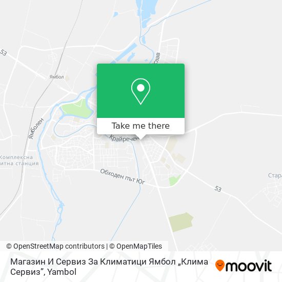 Магазин И Сервиз За Климатици Ямбол „Клима Сервиз” map