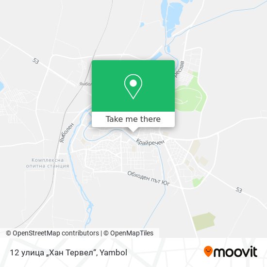 12 улица „Хан Тервел“ map