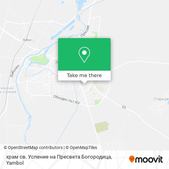 Карта храм св. Успение на Пресвета Богородица