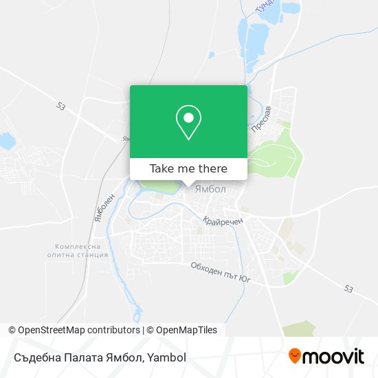 Съдебна Палата Ямбол map